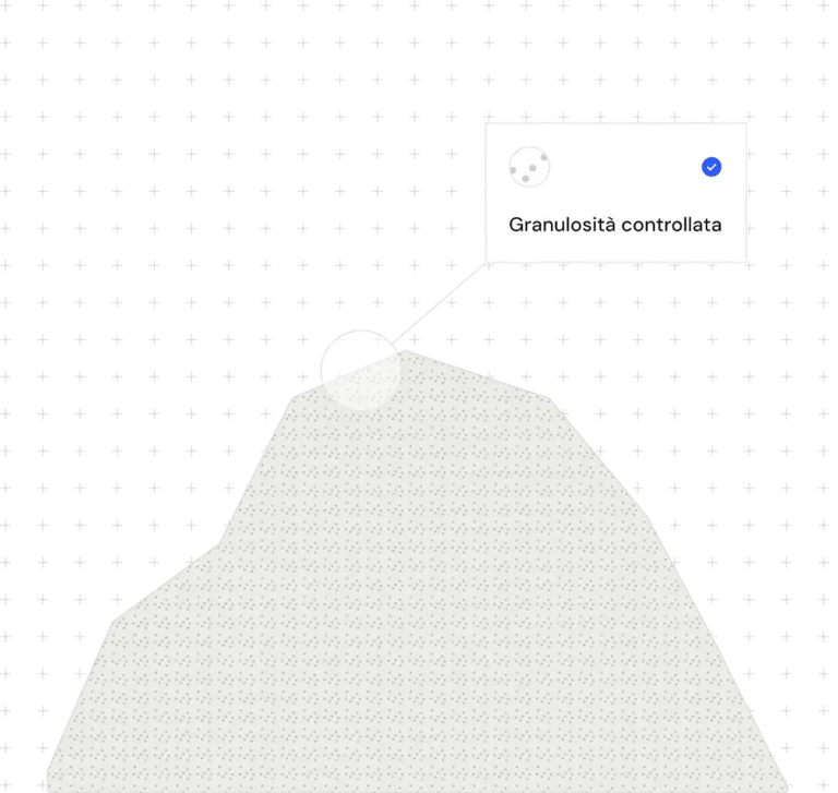Il cumulo di fresato in area autorizzata e il vaglio